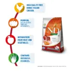 Farmina N&D Pumpkin Chicken & Pomegranate Grain Free Adult Maxi Medium Dog Dry Food - Image 2