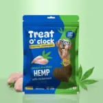 Natural Remedies Treat O'Clock Hemp with Chicken Meat Treats for Dogs