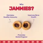 HUFT Jammies With Real Chicken Filled with Mixed Fruit Jam Dog Treats - Image 3