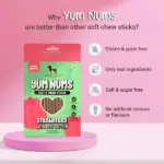 HUFT Yum Nums Soft and Chewy Strawberry with Real Chicken Grain Free Sticks Treats for Dogs - Image 2